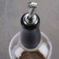 Flip-Top Free Flow Bottle Pourers With Stainless Steel Tapered Spout - Pack Of 12 -PourLab Zone ppm 4c 12 flip top free flow bottle pourers with stainless steel taper 03 51038.1590771800