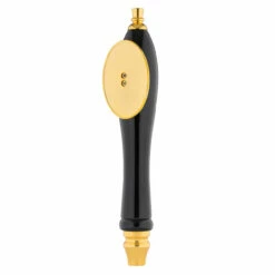 Pub Style Beer Tap Handle With Oval Shield -PourLab Zone puboval1 black pub style beer tap handle with oval shield black 0028 60921.1590771868