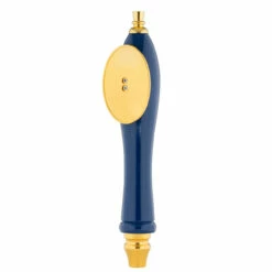 Pub Style Beer Tap Handle With Oval Shield -PourLab Zone puboval1 blue 01573.1590771868