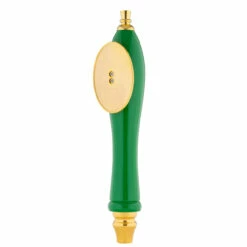 Pub Style Beer Tap Handle With Oval Shield -PourLab Zone puboval1 green 39024.1590771868