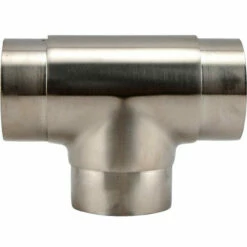 Flush Tee Hand Rail Fitting - Brushed Stainless Steel - 2" OD 8 Flush Tee Hand Rail Fitting - Brushed Stainless Steel - 2" OD -PourLab Zone s962 2 brushed steel arm fitting b3 1 11976.1590772065