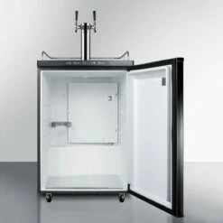 Summit Under Counter Kegerator - 2 Faucets - Black Door -PourLab Zone sbc635mbitwin summit under counter kegerator 2 faucets black door 02 78135.1590772153