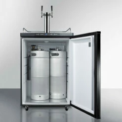 Summit Under Counter Kegerator - 2 Faucets - Black Door -PourLab Zone sbc635mbitwin summit under counter kegerator 2 faucets black door 03 10755.1590772154