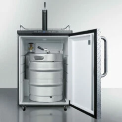 Summit Kegerator - 1 Faucet - Diamond Plate -PourLab Zone sbc635mdpl summit kegerator 1 faucet diamond plate 03 87728.1590772157