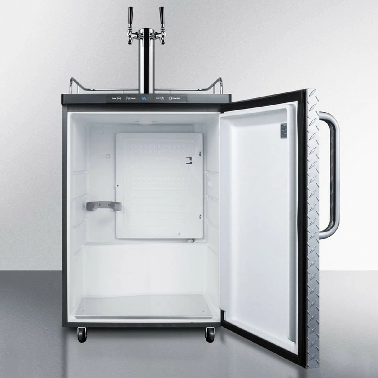 Summit Kegerator - 2 Faucets - Diamond Plate 6 Summit Kegerator - 2 Faucets - Diamond Plate - Image 4