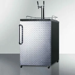 Summit Kegerator - 2 Faucets - Diamond Plate 7 Summit Kegerator - 2 Faucets - Diamond Plate -PourLab Zone sbc635mtwin summit kegerator 2 faucets black 19268.1590772159