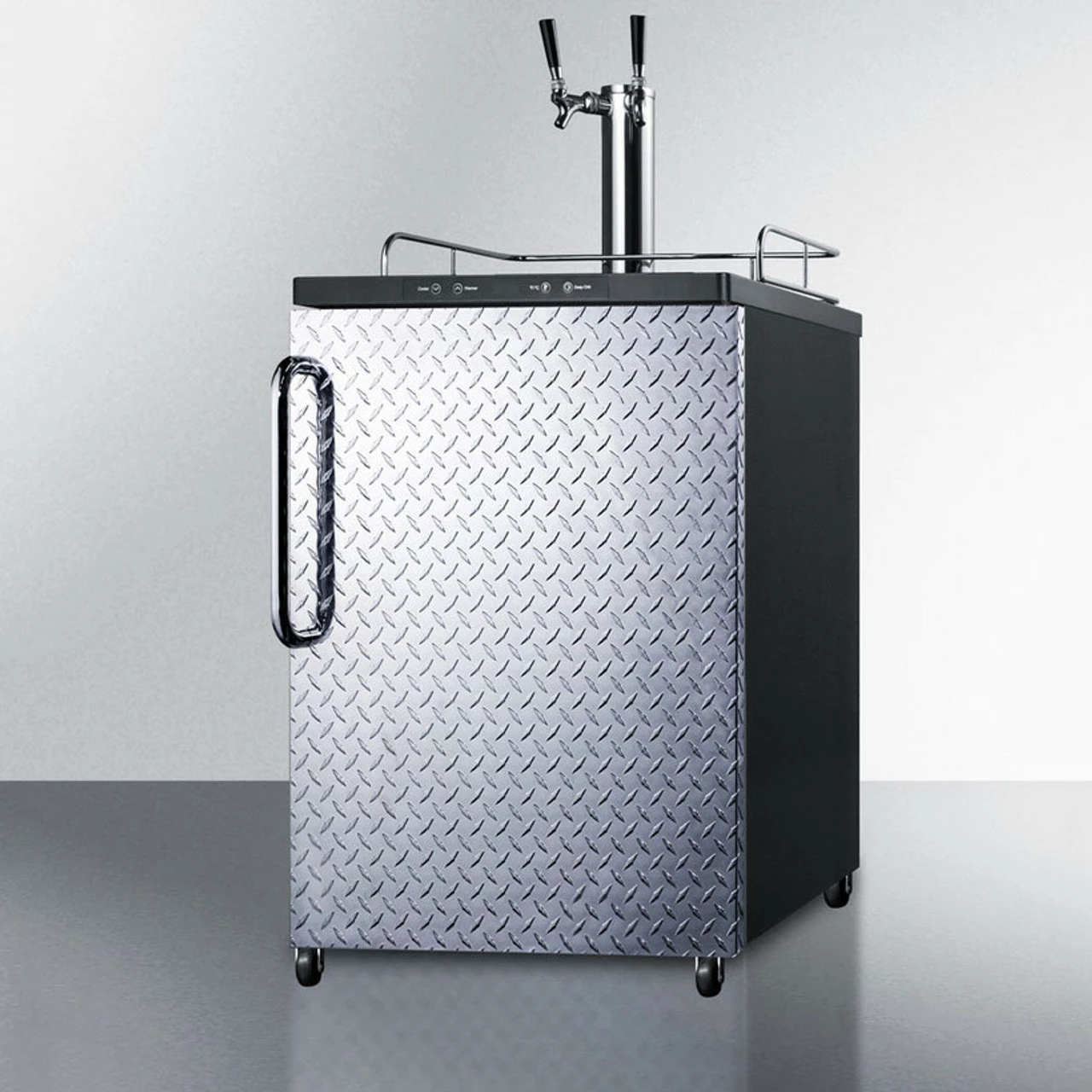 Summit Kegerator - 2 Faucets - Diamond Plate 4 Summit Kegerator - 2 Faucets - Diamond Plate - Image 2