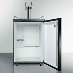 Summit Kegerator - 2 Faucets - Black -PourLab Zone sbc635mtwin summit kegerator 2 faucets black 10442.1590772180