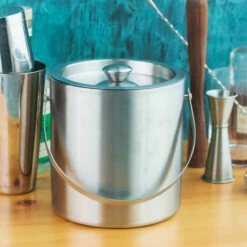 Behind The Bar® Stainless Steel Double Walled Ice Bucket - 3 Quarts 8 Behind The Bar® Stainless Steel Double Walled Ice Bucket - 3 Quarts -PourLab Zone shi 3qt behind the bar stainless steel double walled ice bucket 3 13790.1590772303