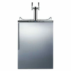 Summit Under Counter Kegerator - 2 Faucets - Stainless Steel Door