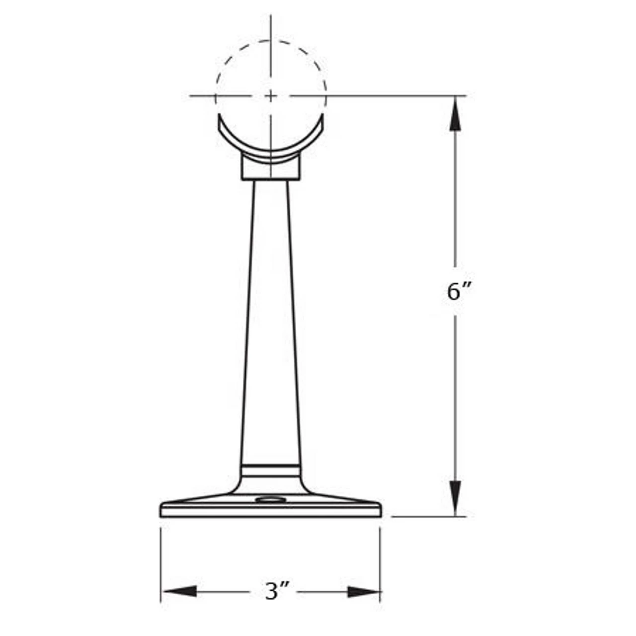 Saddle Post - Brushed Stainless Steel - 1.5" OD 4 Saddle Post - Brushed Stainless Steel - 1.5" OD - Image 2