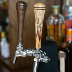 KegWorks 6" Wood Beer Tap Handle - Spalted Tamarind -PourLab Zone taphandletamarind6 18001545 kegworks 6inch wood beer tap handle spalted tamarind 04 17268.1590772479