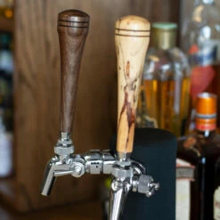 KegWorks 6" Wood Beer Tap Handle - Walnut -PourLab Zone taphandlewalnut6 18001544 kegworks 6inch wood beer tap handle walnut 03 80670.1590772483