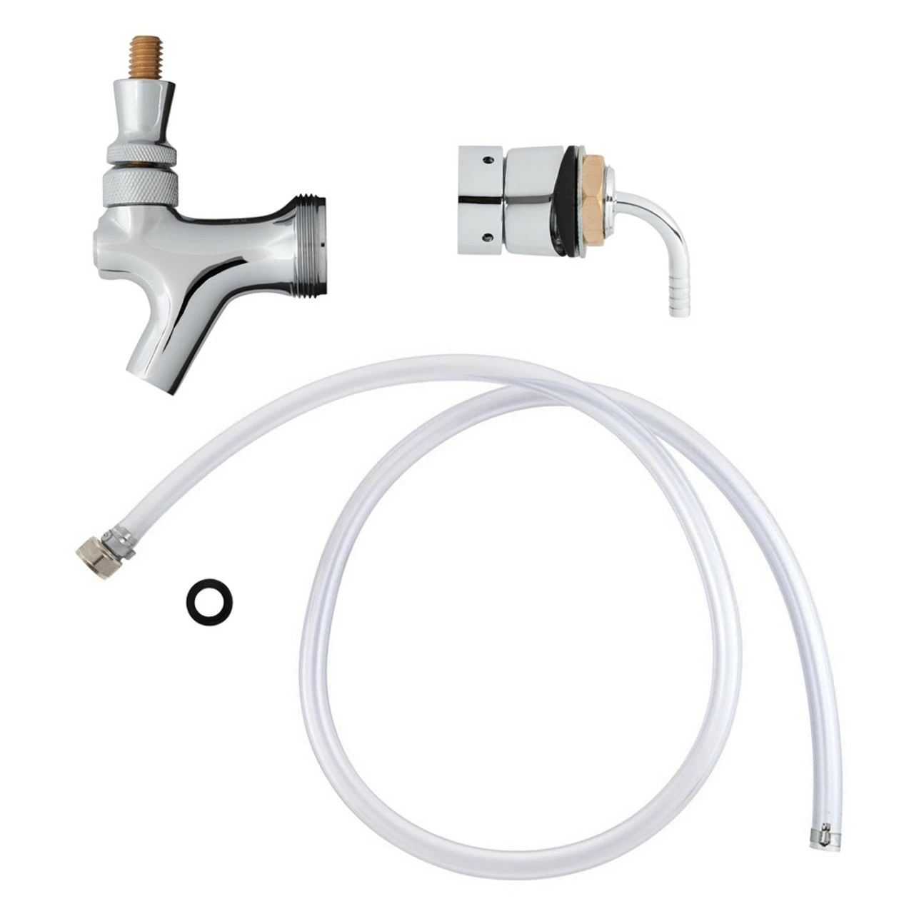 Draft Beer Tower Refurbish Kit - Chrome Plated Brass 3 Draft Beer Tower Refurbish Kit - Chrome Plated Brass