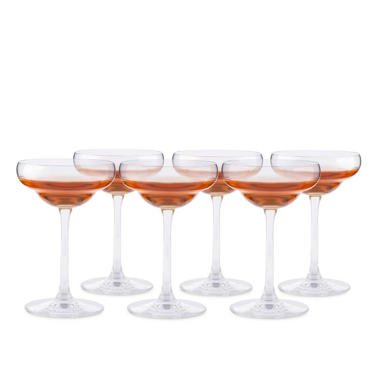 Urban Bar Coley Crystal Coupe Glasses - 5.8 Oz - Set Of 6 3 Urban Bar Coley Crystal Coupe Glasses - 5.8 Oz - Set Of 6
