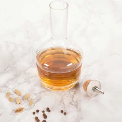 Urban Bar Bitters Bottle - Horizontal Cut Glass With Stainless Steel Dasher Top - 200ml -PourLab Zone ub3797 urban bar bitters bottle horizontal cut glass with stainless 05 57397.1590772637