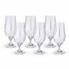 Urban Bar Ginza Cut Crystal Stemmed Beer Glasses - 15.5 Oz - Set Of 6