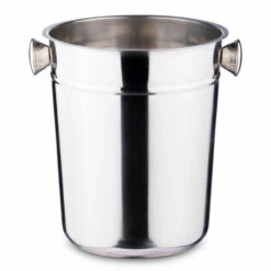 Champagne & Wine Bucket With Folding Stand - 8 Qt - Stainless Steel -PourLab Zone wb 8 champagne and wine bucket stainless steel 2 1 34794.1590772005