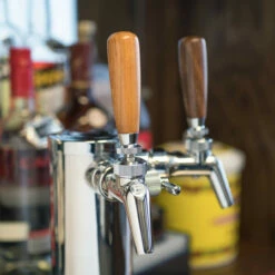 KegWorks 3" Wood Beer Tap Handle - Cherry -PourLab Zone woodentaphandles cherry v3 99635.1590772475