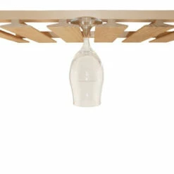 6-Channel Hardwood Stemware Rack